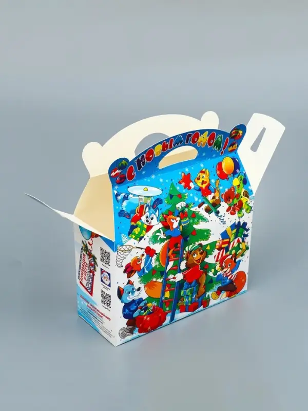 Подарочная новогодняя коробка «Развеселые хлопоты», Баул 22×9×22 см Подарочная новогодняя коробка «Развеселые хлопоты», Баул 22×9×22 см