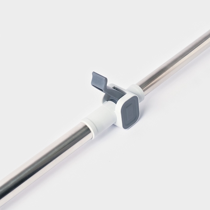 Оконная швабра с креплением на зажимах 28х8 см, длина 103-145 см, 2 насадки, 45+180 поворот   107959