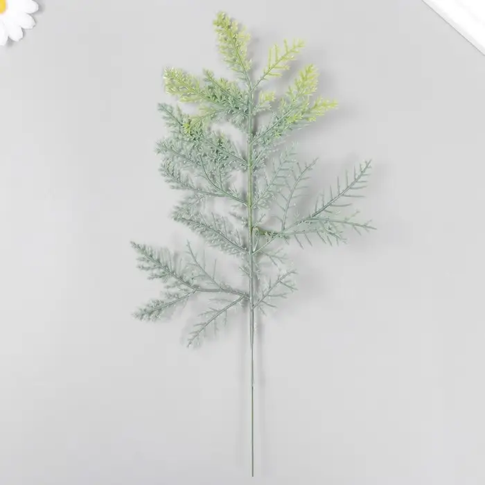 Декор для творчества "Ветка туи" зелёная 33 см