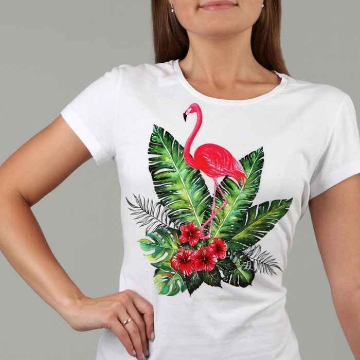 Термотрансфер «Фламинго в кустах», 19,5 × 15 см, цена за 1 лист Термотрансфер «Фламинго в кустах», 19,5 × 15 см, цена за 1 лист