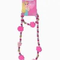 Набор детских украшений Выбражулька &laquo;Совы&raquo;, 2 предмета: бусы, браслет, розовый