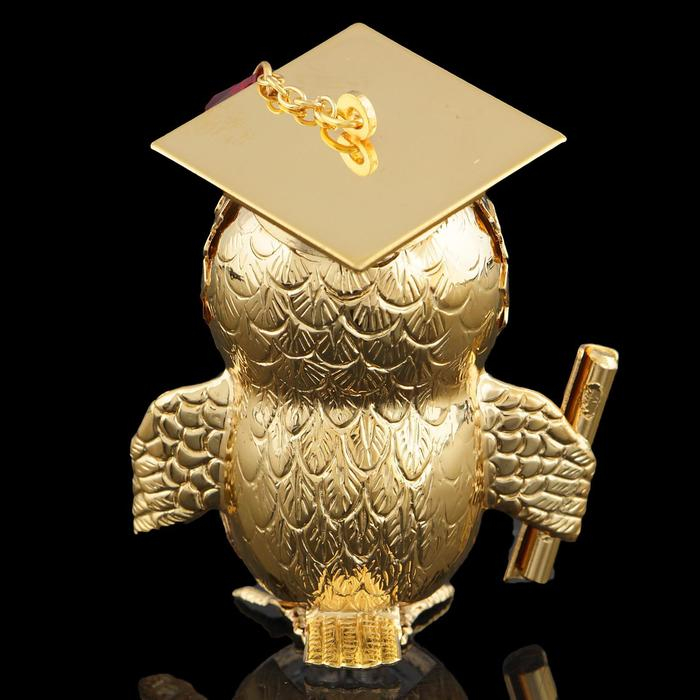 Сувенир «Сова», 4,5×3,5×5,5 см, с кристаллами Сувенир «Сова», 4,5×3,5×5,5 см, с кристаллами