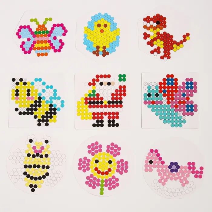 Брелок своими руками &laquo;Термомозаика&raquo;, 24 цвета, 4300 бусин, 2 колечка, заколки 3 шт., основы 3 шт.