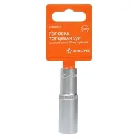 Головка торцевая 3/8"DR шестигранная 13мм, L=63мм пласт.подвес