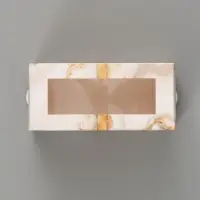 Коробка подарочная с окном &laquo;Мрамор&raquo;, 12&times;5.5&times;5.5 см, самосборная