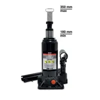 Домкрат гидравлический AVS HJ-B4TC, 4т, 180-350мм. с клапаном, в кейсе (ремкомплект)