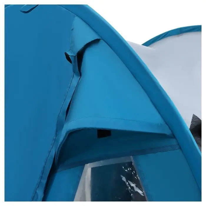 Палатка туристическая 3-местная maclay FAMILY TUNNEL 3, 380×210×170 см, кемпинговая, двухслойная, с тамбуром, голубая