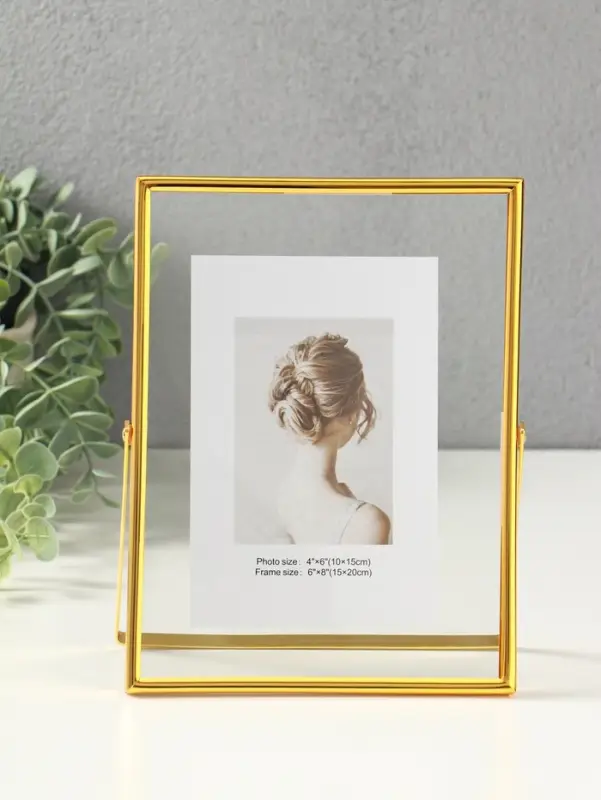 Фоторамка металл на 1 фото 15х20 см Фоторамка металл на 1 фото 15х20 см "Лофт" золото гальваника 1,2х16,5х21,8 см