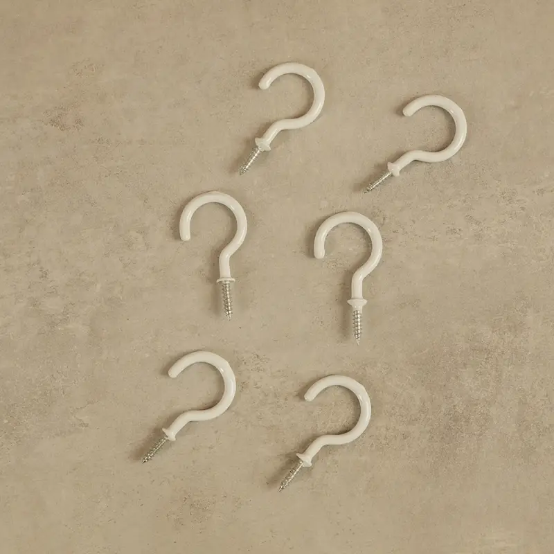 Крючки-саморезы завинчивающиеся тм VETTA, 55мм, 6шт