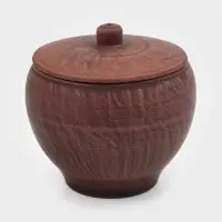 Горшок для жаркого &laquo;Гладкий&raquo;, 550 мл, 10&times;12 см, красная глина
