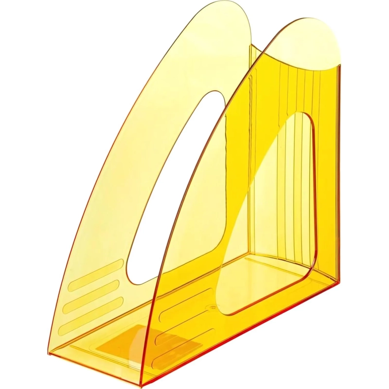 Лоток вертикальный Attache 90мм Bright Colours прозрачный желтый