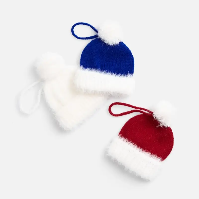 Подвеска на елку «Вьюшка», шапочка, синяя