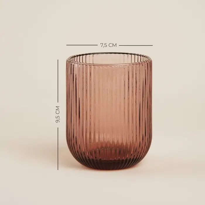 Набор стаканов SL Home &laquo;Модерн&raquo;, 260 мл, 7.5&times;9.5 см, 6 шт., стекло, розовый