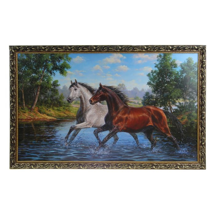 Картина  Картина "Лошади" 67х107 см