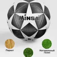 Мяч футбольный MINSA, TPE, машинная сшивка, 12 панелей, р.5