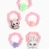 Кольца детские с бусинами &laquo;Милые котики&raquo;, 1.5 см