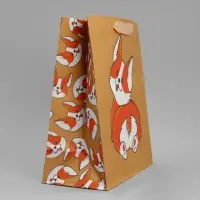 Пакет подарочный крафтовый, упаковка, &laquo;Пёсик&raquo;, ML 23&times;27&times;11.5 см