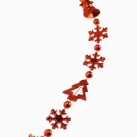 Бусы на ёлку &laquo;Снежинки&raquo;, длина 2.7 м, d=2.3 см, МИКС