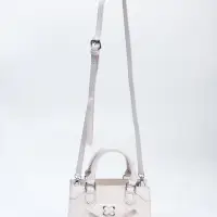 Сумка женская тоут на молнии, 20&times;8&times;14 см, белая