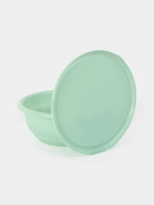 Миска с крышкой SparkPlast, 2.1 л, пластик, МИКС