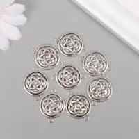 Коннектор для творчества металл 2 ушка "Цветок жизни" 2,6х1,9 см Коннектор для творчества металл 2 ушка "Цветок жизни" 2,6х1,9 см