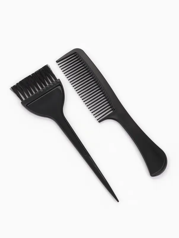 Набор для окрашивания, с чашей, 3 предмета, чёрный