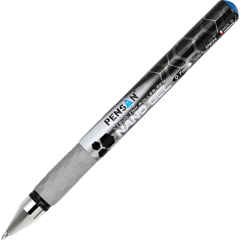 Ручка гелевая неавтомат. PENSAN NANO GEL синяя 0,7мм