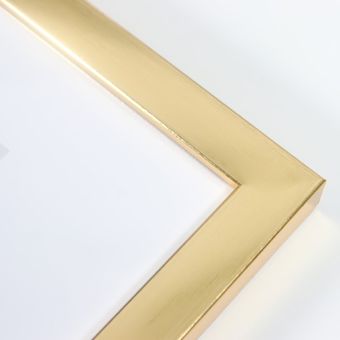 Фоторамка пластик Фоторамка пластик "МИРАМ" 21х29,7 см, (A4) золото (пластиковый экран)