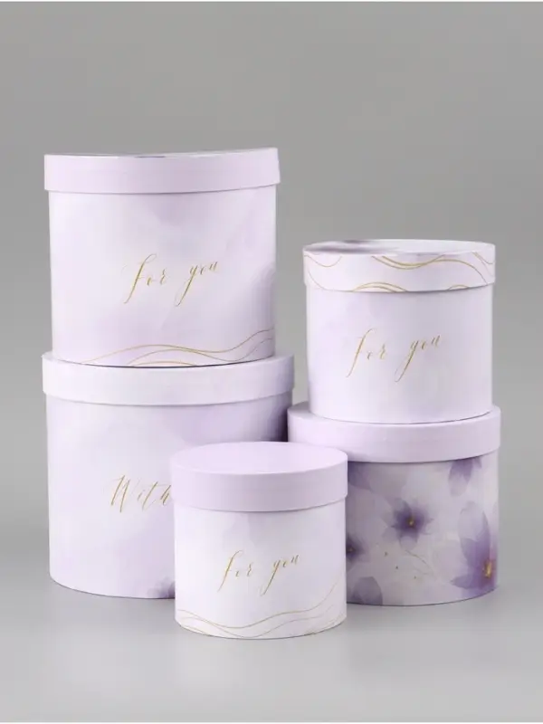 Набор шляпных коробок 5 в 1 For you, 13&times;14 - 19.5&times;22 см