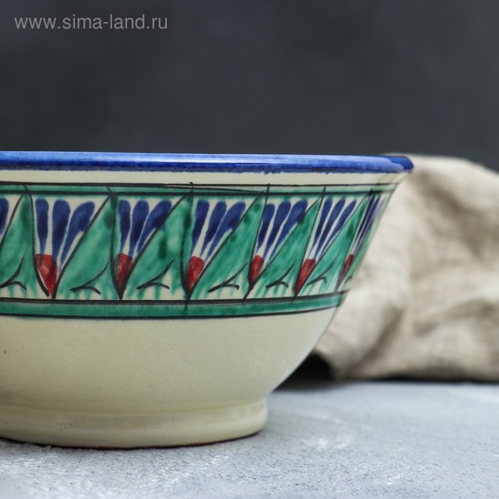 Коса Риштанская Керамика  Коса Риштанская Керамика "Узоры", 18 см, большая,  микс