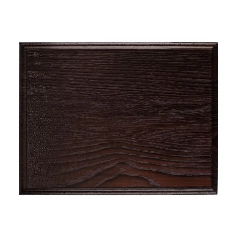 Плакетка Plaque, малая, венге с серебристой пластиной Плакетка Plaque, малая, венге с серебристой пластиной