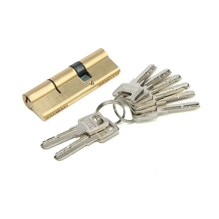 Цилиндровый механизм, 90 мм, латунь, цвет золото Цилиндровый механизм, 90 мм, латунь, цвет золото