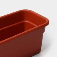 Ящик балконный для цветов, 12 л, 60 см, терракотовый
