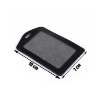 Бейдж - карман вертикальный, 70&times;100 мм, внутренний размер 83&times;51 мм, ПВХ, чёрный