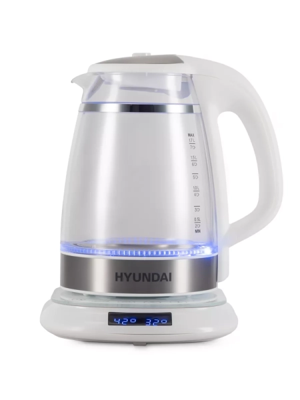 Чайник HYK-G5507 1.7л. 2200Вт белый