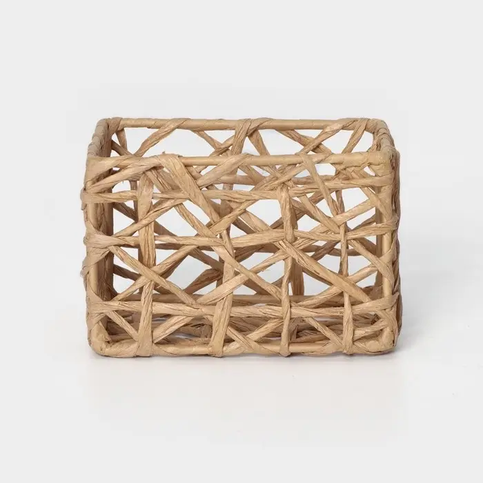 Корзины для хранения LaDо́m &laquo;Паутинка&raquo;, 4 шт., ручной работы, бежевые