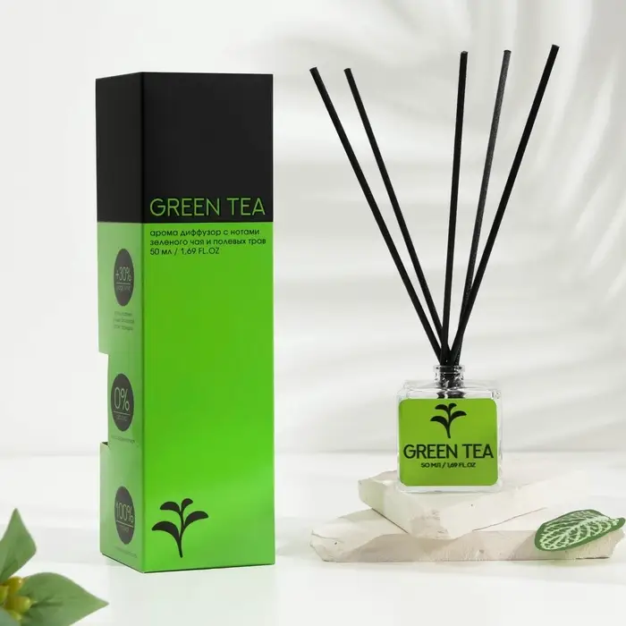 Диффузор ароматический NEON AROMA HOME Диффузор ароматический NEON AROMA HOME "GREEN TEA", 50 мл