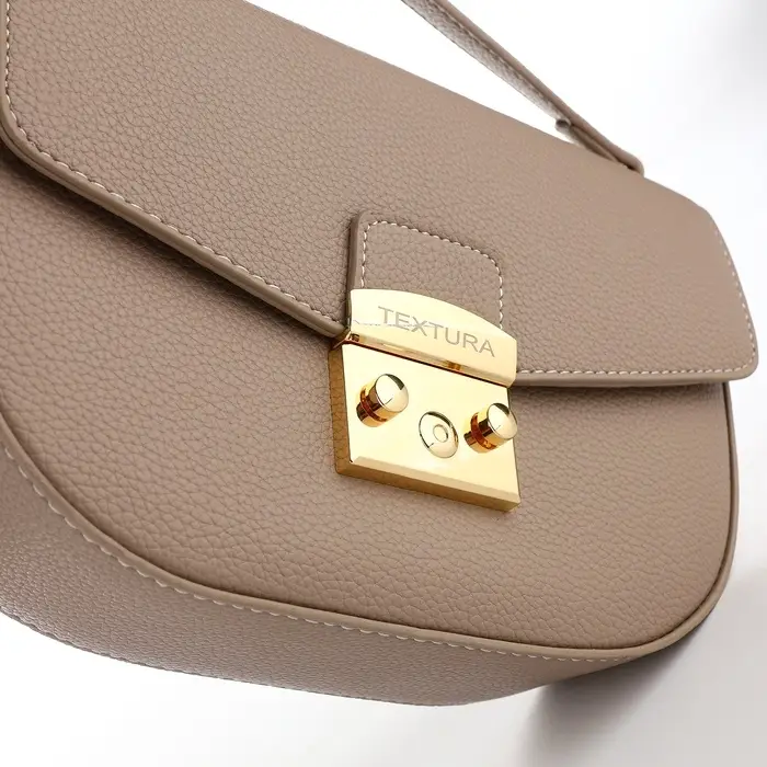 Сумка женская мессенджер TEXTURA на клапане, 23&times;6&times;15 см, хаки