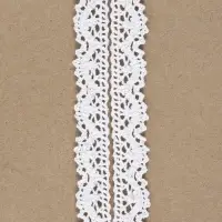 Кружево вязаное Арт Узор, 14 мм, 15&plusmn;1 м, белое