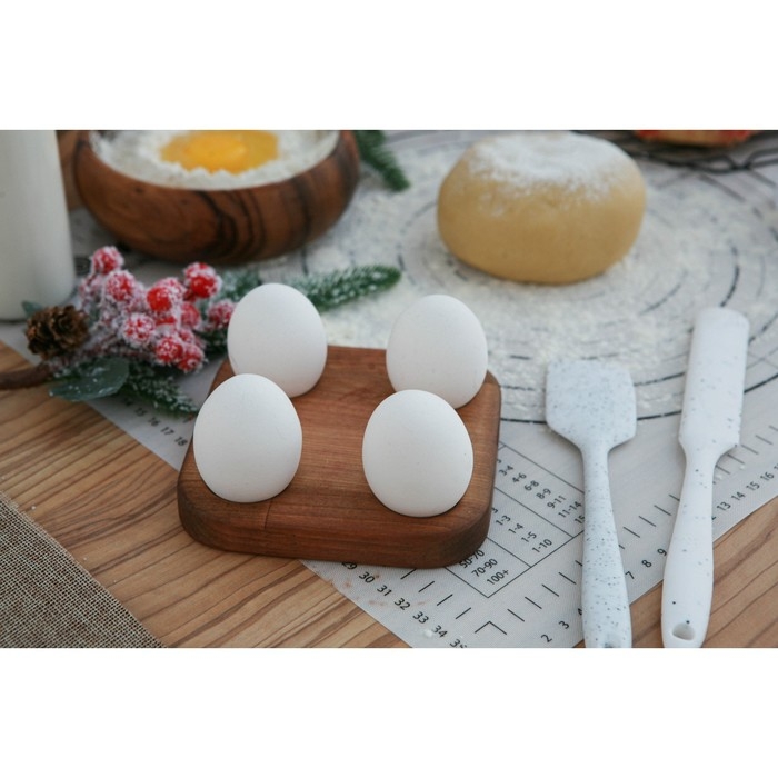 Подставка для яиц и кекса Adelica, 4 отделения, d=13 см, 13×13×1,8 см, массив берёзы Подставка для яиц и кекса Adelica, 4 отделения, d=13 см, 13×13×1,8 см, массив берёзы