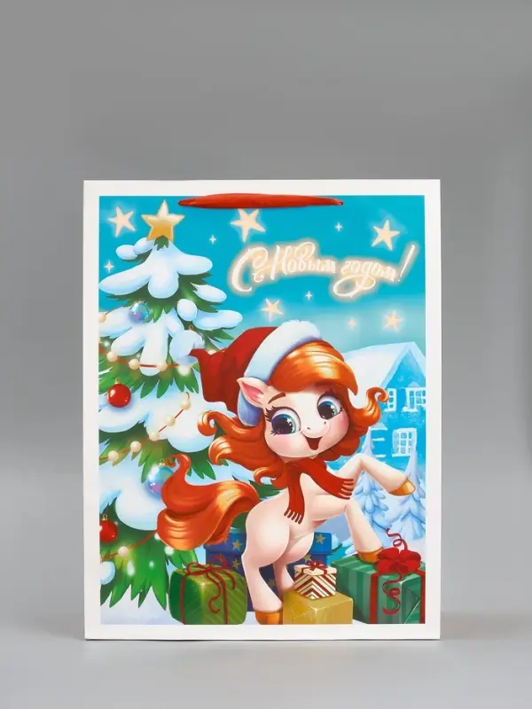 Пакет ламинированный подарочный «С Новым годом», L 31×40×11.5 см Пакет ламинированный подарочный «С Новым годом», L 31×40×11.5 см