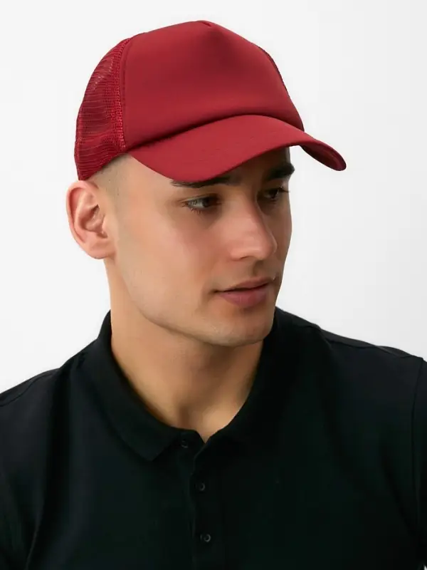 Бейсболка с сеткой MINAKU, красная, размер 56-58
