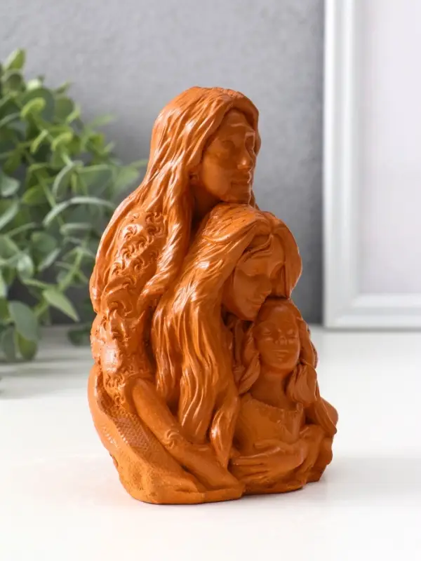 Фигура «Сила рода», 14×9.5×7 см, красная глина