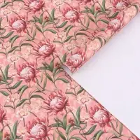 Бумага упаковочная крафт &laquo;Цветочная&raquo;, 70&times;100 см