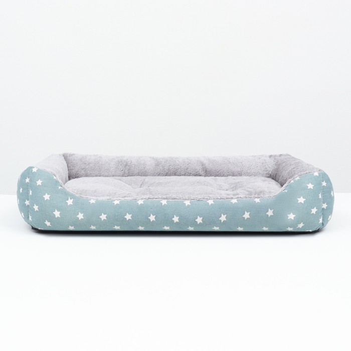 Лежанка для животных  Лежанка для животных "Звезды", 77 х 55 х 15 см, серая
