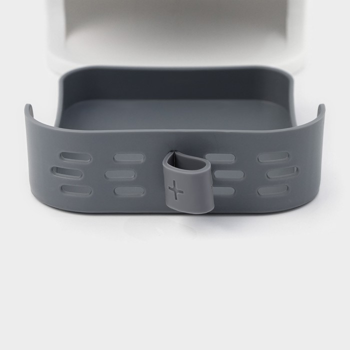 Ёршик для унитаза силиконовый SAVANNA, 10,8×42,5 см, цвет серый