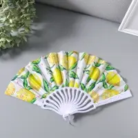 Веер складной &laquo;Цветение лимонов&raquo;, 22.5 см