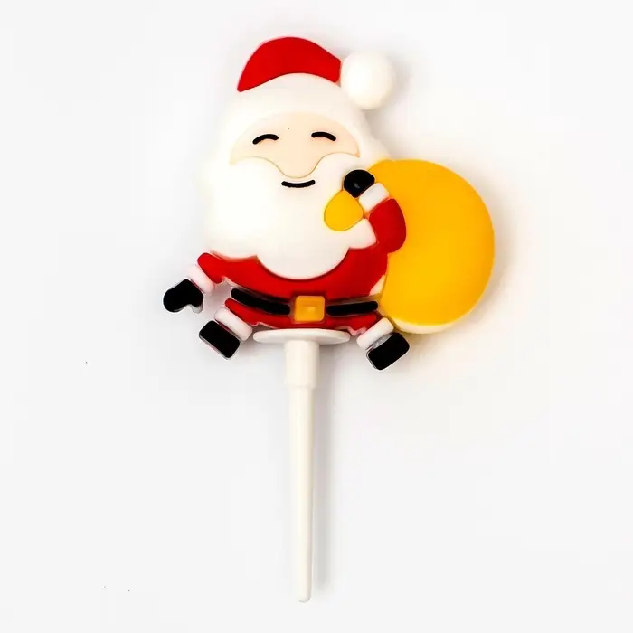 Топпер новогодний для торта &laquo;Дед Мороз с мешком&raquo;, 15 см