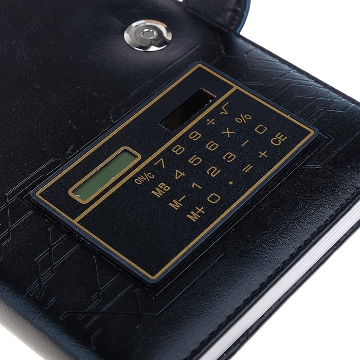 Ежедневник недатированный А5, 140 листов в клетку, с калькулятором, обложка пвх, МИКС Ежедневник недатированный А5, 140 листов в клетку, с калькулятором, обложка пвх, МИКС