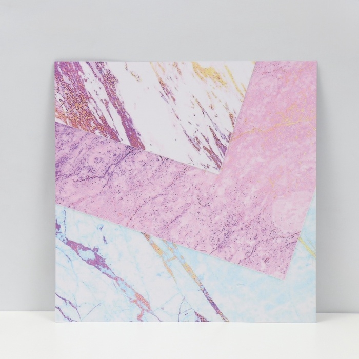 Фотофон двусторонний картон плотность 350 гр Фотофон двусторонний картон плотность 350 гр "Мрамор розовый и чёрный" 50х50 см